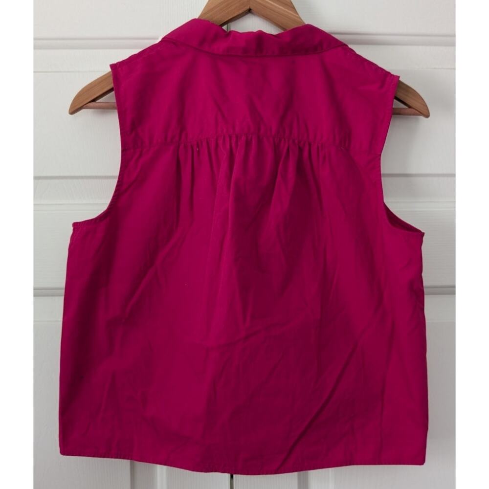 Banana Republic Factory Pink Cotton Sleeveless Top - Picture 3 of 5